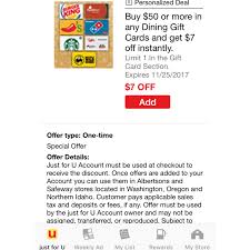 Grocery store gift cards help you save money & make the most out of your shopping experience. Safeway Hot Gift Card Offers Just4u The Coupon Project