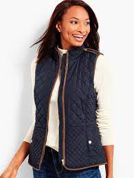 Quilted Barn Vest Talbots Jackets For Women Fashion Outerwear
