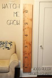 Wooden Ruler Growth Chart Inklings Yarns