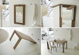 Folding Expanding Tables Space Saving Furniture Small Room Design Compact Table Chairs
