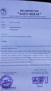 Tidak merawat atau memelihara tanaman atau ternak akan dikenakan sanksi tidak mendapat pelayananan dari kelompok selama 1 satu tahun setelah diberi peringatan 3 tigakali. Contoh Surat Undangan Rapat Gapoktan Dokumen Hanna