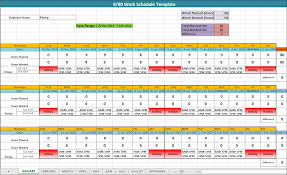 9 80 Work Schedule Designing A 9 80 Work Schedule Template In 2020 Schedule Template Budget Planner Template Work Schedule