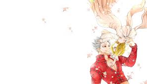 Wallpaper romance, art, pair, Nanatsu no Taizai, Ban, Elaine for mobile and  desktop, section сёнэн, resolution 1920x1100 - download