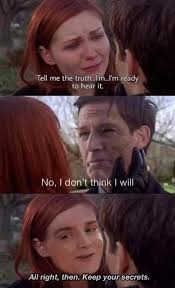 Along with some info about the meme, like its origin and earliest variation. Tell Me The Truth No I Don T Think I Will Keep Your Secrets Crossover Meme Catchymemes