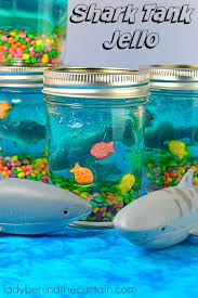 Celebrate Shark Week With This Fun Shark Tank Jello In 2020 Shark Week Party Shark Themed Fun Kids Food