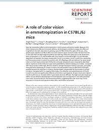Csrc spokesperson answered reporter questions regarding the nyse starting delisting process of th. Pdf A Role Of Color Vision In Emmetropization In C57bl 6j Mice