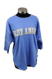 Blue Angels Vintage Jersey Beach Blue Jersey With White And Yellow Print Sizes S Xxl Vintage Jerseys Yellow Print Us Navy Blue Angels
