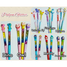 Pulpen Pena Pen Bolpoin Bolpen Gel Glitter Karakter Bagus Murah Shopee Indonesia