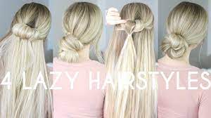 Here's how to style natural hair, short hair, a weave or braids. Easy Lazy Day Hairstyles Heatless Youtube