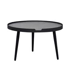 Couchtisch Dustins In Schwarz Beton Grau Rund Wohnzimmertisch Wohnzimmertische Couchtisch