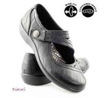 Womens Ladies Extra Wide Fit Flat Heel Work Walking Casual Smart Bar Shoes  Size | eBay