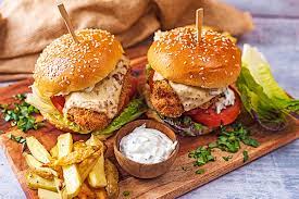 Grill for chicken burgers or fry as small chicken patties. Baked Chicken Burger With Creamy Basil Sauce Hungry Healthy Happy