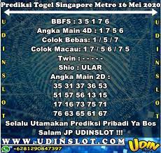 Pin Di Prediksi Togel Singapore Metro