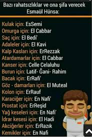Esmaul Husna Saglik Saglik Ipuclari Alintilar