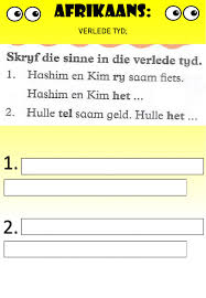 Wanneer jy die teks vir die tweede keer lees, moet jy met begrip lees. Week 22 Wednesday Verlede Tyd Worksheet