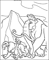 Ice Age Coloring Pages