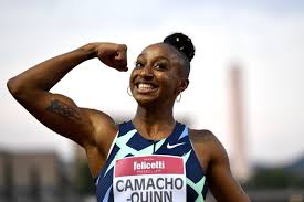 El atleta, del registro del atlántico, se impuso en los 400 metros con un tiempo de 44.76 segundos. Boricua Jasmine Camacho Quinn Gana En La Liga Diamante Momento Deportivo Rd