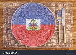 Download Dinner Plate With The Flag Of Haiti On It For Your International Food And Drink Concepts Royalty Free Images Ph Haiti Flag International Recipes Dinner Plates