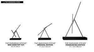 You might have had a similar one when you were a p.s: The Swinging Sticks Original Edition Matt Black Kinetic Sculpture