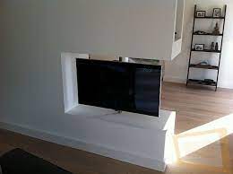 muurbeugels lcd tv steunen beugels standaards en wandsteunen openhaard modern woonkamer verbouwing roomdivider