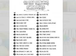 Kids 30 Day Drawing Challenge Drawing Challenge 30 Day Drawing Challenge 30 Day Art Challenge