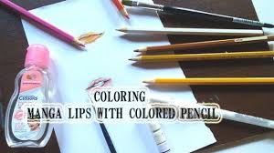Mewarnai Bibir Manga Dengan Pensil Warna Pensil Warna Warna Bibir Warna