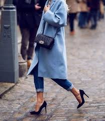 Tumblr Black And Blue Outfits Pin By Melissa Montimurro On Fashion Ivabellini Fashion Blue Coat Outfit Blue Coats