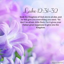 Luke 12 31 But Seek His Kingdom And These Things Will Be Given To You As Well Beautiful Bible Quotes Luke 12 You Are The Father