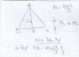A=r*p(arie = raza ori semiperimetru). Daca Centrul Cercului Circumscris Unui Triunghi Echilateral Se Afla La O Treime De Baza Si Doua De Brainly Ro