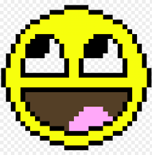 5 things you didnt know you could build in minecraft. Awesomeface Minecraft Pixel Art Templates Emoji Png Image With Transparent Background Toppng