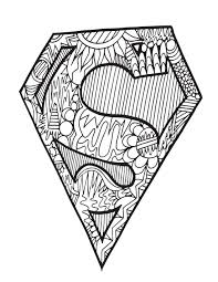 These spring coloring pages are sure to get the kids in the mood for warmer weather. Superman Logo Free Coloring Page Stevie Doodles Free Printable Coloring Pages