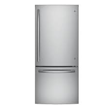 With a ge refrigerator, you can be guaranteed quality design and american craftsmanship. Ge 30 Inch W 20 6 Cu Ft Bottom Freezer Refrigerator In Stainless Steel The Home Depot Canada