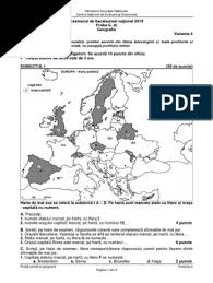 Ce au avut de rezolvat elevii de la profilul real. Subiecte Bac Geografie Online