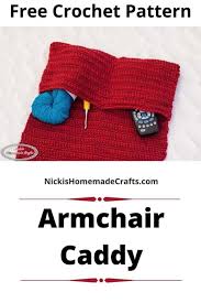 How To Crochet An Armchair Caddy Easily With This Free Pattern Nicki S Homemade Crafts