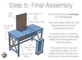 My granddaughter is a girly girl. Flip Top Vanity Free Diy Plans Rogue Engineer