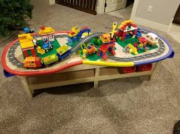 Diy Lego Duplo Train Table Lego Duplo Train Projects For Kids Train Table