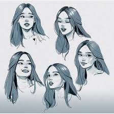 50 Ideas For Drawing Faces Girl People Hair Sketches Face Drawing How To Draw Hair Download for bigger version hey male and female legs reference sheet by kibbitzer on deviantart. 50 ideas for drawing faces girl people