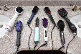 Work sections of damp hair through the bristles of this brush and hold for a couple of seconds long at the end for the sleek brush helps to minimise fizz, tame flyaways and bring out a natural shine. The Best Hair Straightening Brushes Of 2021 Reviews By Ybd