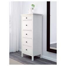 Please attach to the wall. Hemnes Chest Of 5 Drawers White Stain 58x131 Cm Ikea
