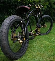 This Would Be Awesome With A Small Engine On It Pogo Rear Suspension And Springer Front Bike Design Custom Bicycle Bicycle