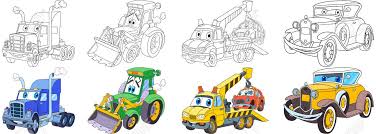 Trouvez remorque tracteur sur 2ememain ✅ avantageux pour tout le monde. Ensemble De Transport De Dessins Animes Collecte De Vehicules Semi Remorque Lourd Remorque Camion Tracteur Bulldozer Remorqueur Evacuateur Voiture Retro Vieillissante De Luxe Des Pages De Livre De Coloriage Pour Les Enfants Clip