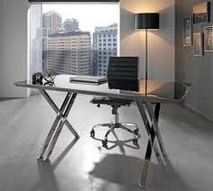 Office Furniture Made Out Of Stainless Steel Angles See Products Http Goo Gl Qjqfbl Retweet Glass Desk Office Contemporary Office Desk Modern Office Desk
