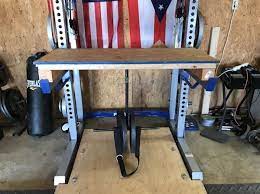 Find the middle, and use your 3/4: drill bit to a hole into each board. Diy Reverse Hyper Table Top Edition Garage Gym Lab