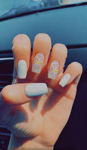 Flower Nails Acrylic Nails Yellow Square Acrylic Nails Vacation Nails