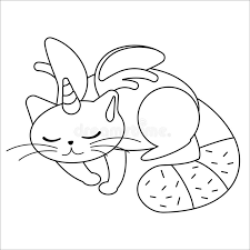Also, you could use the search box to find what you want. Sleeping Unicorn Cat Illustration On White Background Cute Kitten With Wings And Horn Black Outline Coloring Book Stock Vector Illustration Of Design Domestic 174845599