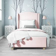 Voilamart twin metal bed frames with storage, single bed with headboard and footboard, 6 legs bed frame platform no box spring needed ,twin bed frame set for kids (silver) 4.4 out of 5 stars 156 $66.59 $ 66. Buy Safina Single Wing Back Bed In Baby Pink Velvet From Furniture123 The Uk S Leading Online Furniture Single Bed Frame Girls Single Bed Bed For Girls Room