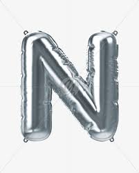 Polish your personal project or design with these tin foil transparent png images, make it even more. N From Silver Foil Balloons Font On Yellow Images Creative Fonts