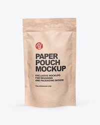 Download Kraft Stand Up Pouch W Zipper Mockup In Pouch Mockups On Yellow Images Object Mockups PSD Mockup Templates