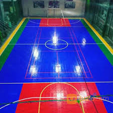 Dengan harga murah anti selip pp plastic interlocking bahan lantai olahraga ubin futsal /soccer court. Jaring Dan Lantai Interlock Lapangan Futsal Komplit Dengan Gawang Bekasi Jualo