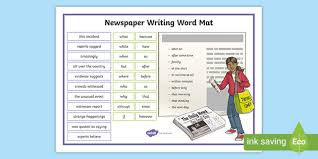 Ks1 and ks2 space group project in three differentiated levels to promote teamwork focusing on a group application to the national space agency. Lks2 Newspaper Writing Word Mat Teacher Made
